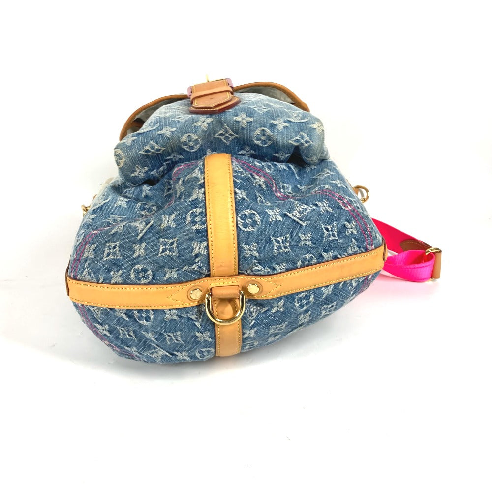 LOUIS VUITTON M93184 モノグラムデニム グラデーション サンバーストPM カバン 肩掛け トートバッグ ショルダーバッグ モノグラムデニム レディース ブルー