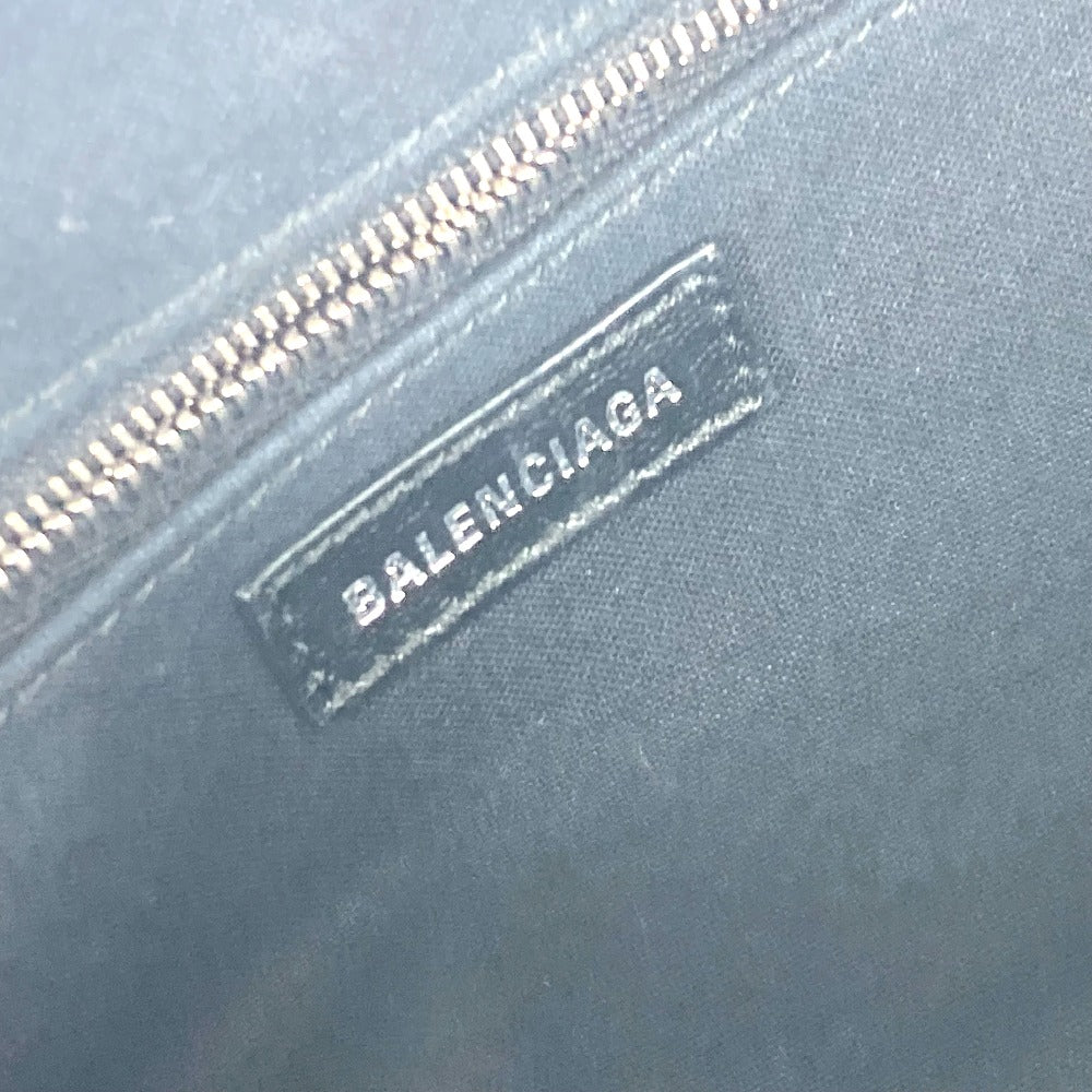 BALENCIAGA 618895 Cloud XS ロゴ クラウド カバン ポーチ バイカラー 2WAYバッグ ショルダーバッグ ポシェット クラッチバッグ レザー レディース ブルー