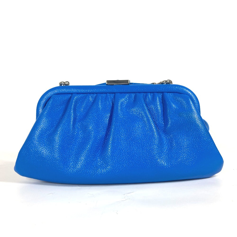 BALENCIAGA 618895 Cloud XS ロゴ クラウド カバン ポーチ バイカラー 2WAYバッグ ショルダーバッグ ポシェット クラッチバッグ レザー レディース ブルー