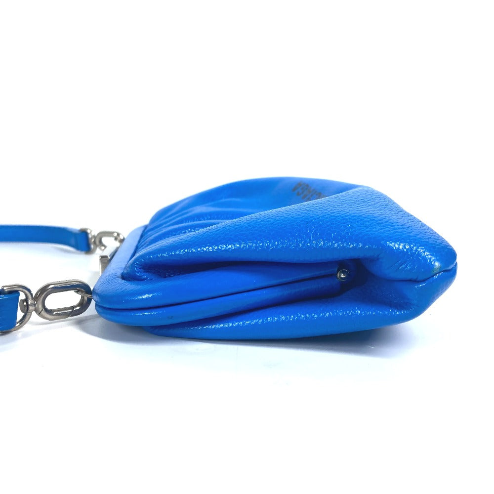 BALENCIAGA 618895 Cloud XS ロゴ クラウド カバン ポーチ バイカラー 2WAYバッグ ショルダーバッグ ポシェット クラッチバッグ レザー レディース ブルー