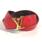 LOUIS VUITTON M0322W モノグラム ベルト・LV イニシャル 30MM リバーシブル アクセサリー ズボン用ベルト ベルト モノグラムキャンバス レディース ルージュ ブラウン