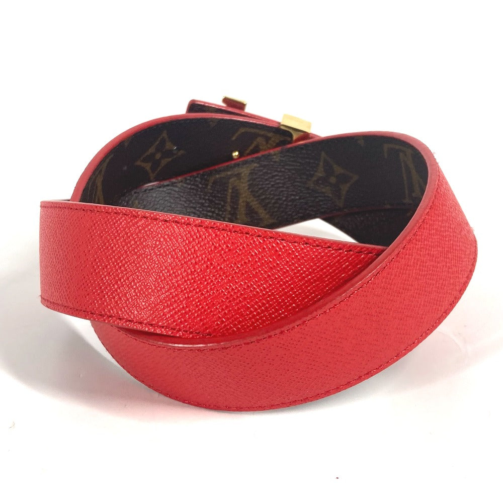 LOUIS VUITTON M0322W モノグラム ベルト・LV イニシャル 30MM リバーシブル アクセサリー ズボン用ベルト ベルト モノグラムキャンバス レディース ルージュ ブラウン