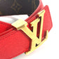 LOUIS VUITTON M0322W モノグラム ベルト・LV イニシャル 30MM リバーシブル アクセサリー ズボン用ベルト ベルト モノグラムキャンバス レディース ルージュ ブラウン