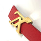 LOUIS VUITTON M0322W モノグラム ベルト・LV イニシャル 30MM リバーシブル アクセサリー ズボン用ベルト ベルト モノグラムキャンバス レディース ルージュ ブラウン