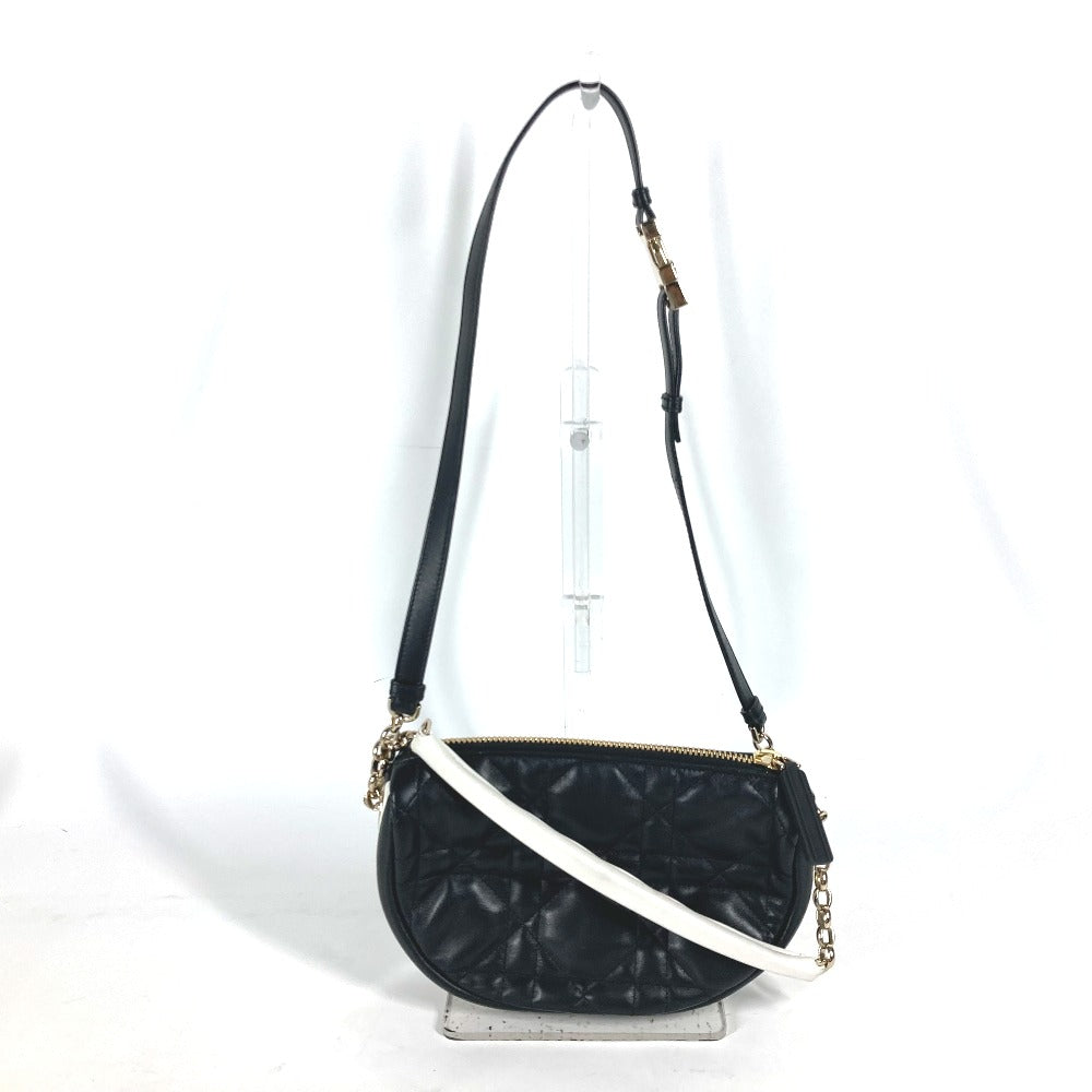Dior M7200ONOA カナージュ ヴァイブ VIBE ホーボーバッグ　スモール カバン 2WAYバッグ ハンドバッグ 肩掛け ショルダーバッグ レザー レディース ブラック