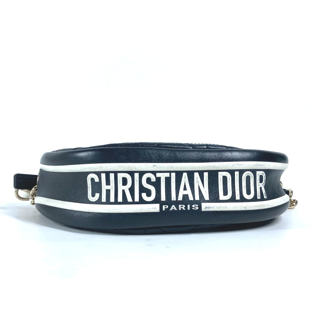Dior M7200ONOA カナージュ ヴァイブ VIBE ホーボーバッグ　スモール カバン 2WAYバッグ ハンドバッグ 肩掛け ショルダーバッグ レザー レディース ブラック