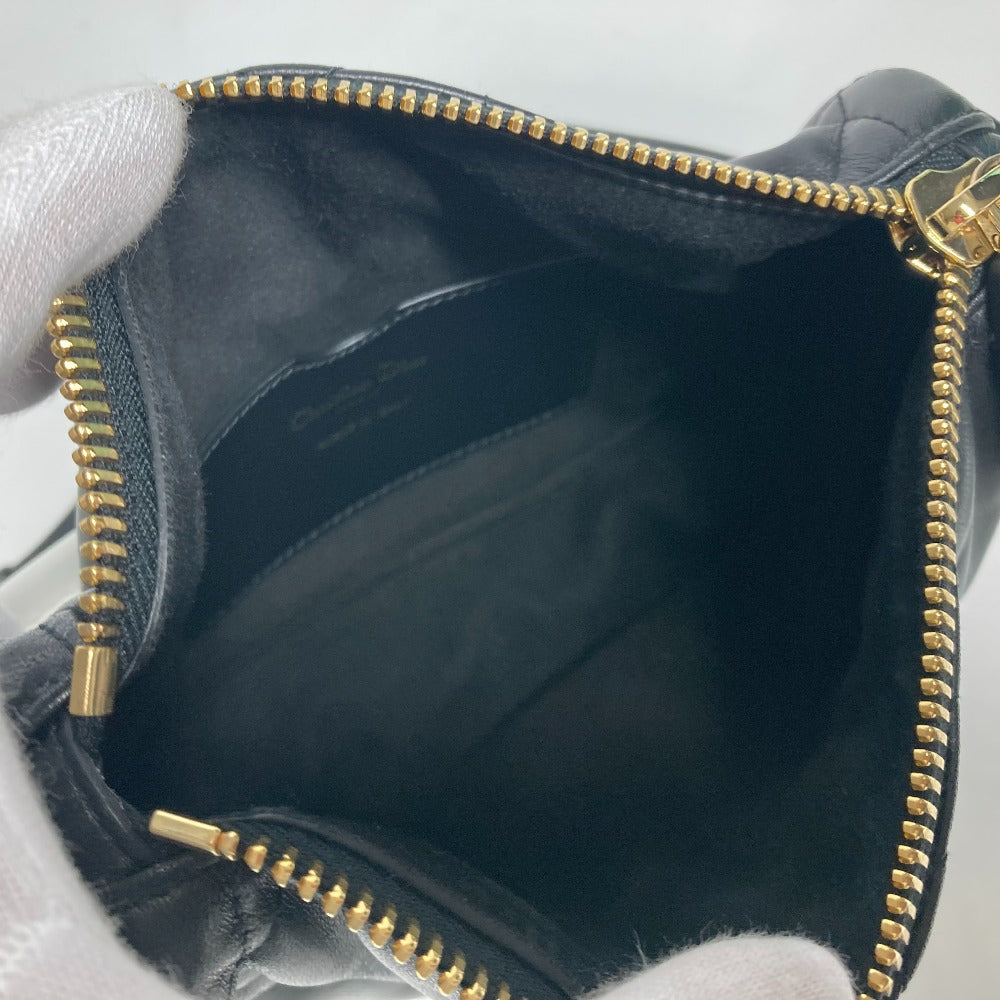 Dior M7200ONOA カナージュ ヴァイブ VIBE ホーボーバッグ　スモール カバン 2WAYバッグ ハンドバッグ 肩掛け ショルダーバッグ レザー レディース ブラック