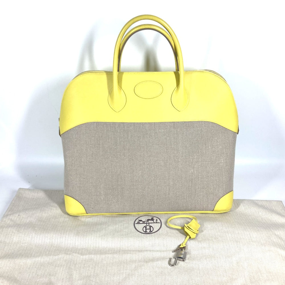 HERMES ショルダーバッグ 肩掛け ボストンバッグ ボリード 45 ボストンバッグ トートバッグ スイフト レディース イエロー