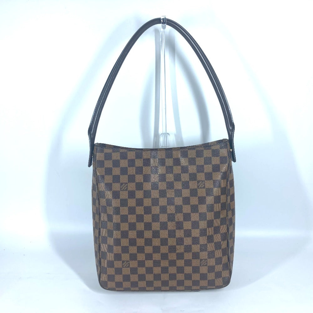 LOUIS VUITTON N51144 ダミエ ルーピングGM カバン 肩掛け ショルダーバッグ ダミエキャンバス レディース エベヌ ブラウン