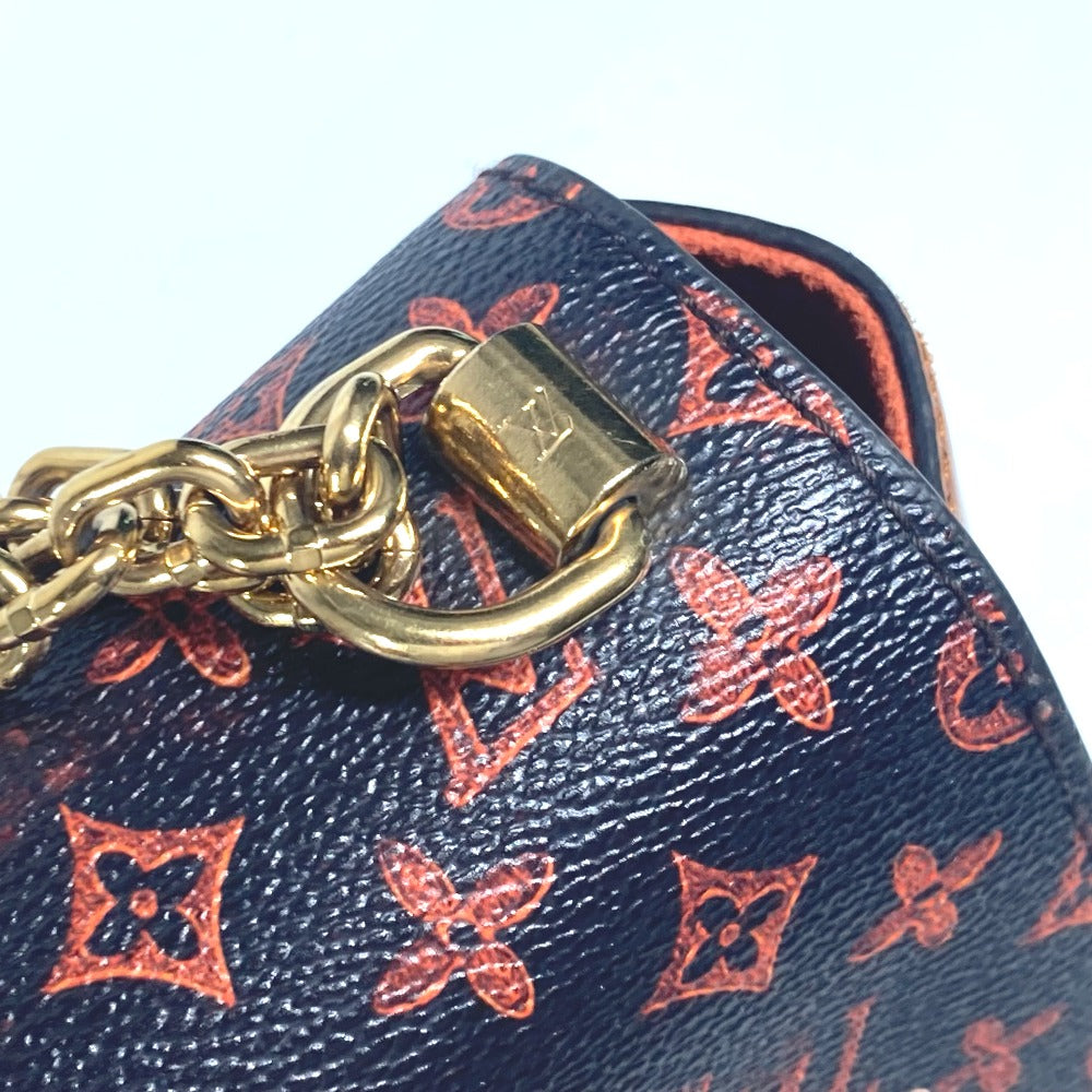 LOUIS VUITTON M44408 モノグラム キャットグラム 猫 サック ツイストMM カバン チェーンバッグ 斜め掛け Wチェーン ショルダーバッグ モノグラムキャンバス レディース ブラウン