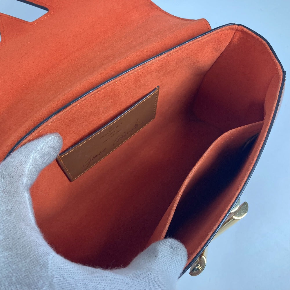 LOUIS VUITTON M44408 モノグラム キャットグラム 猫 サック ツイストMM カバン チェーンバッグ 斜め掛け Wチェーン ショルダーバッグ モノグラムキャンバス レディース ブラウン