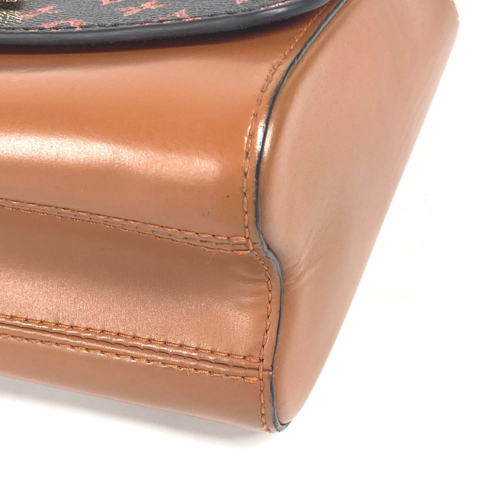 LOUIS VUITTON M44408 モノグラム キャットグラム 猫 サック ツイストMM カバン チェーンバッグ 斜め掛け Wチェーン ショルダーバッグ モノグラムキャンバス レディース ブラウン