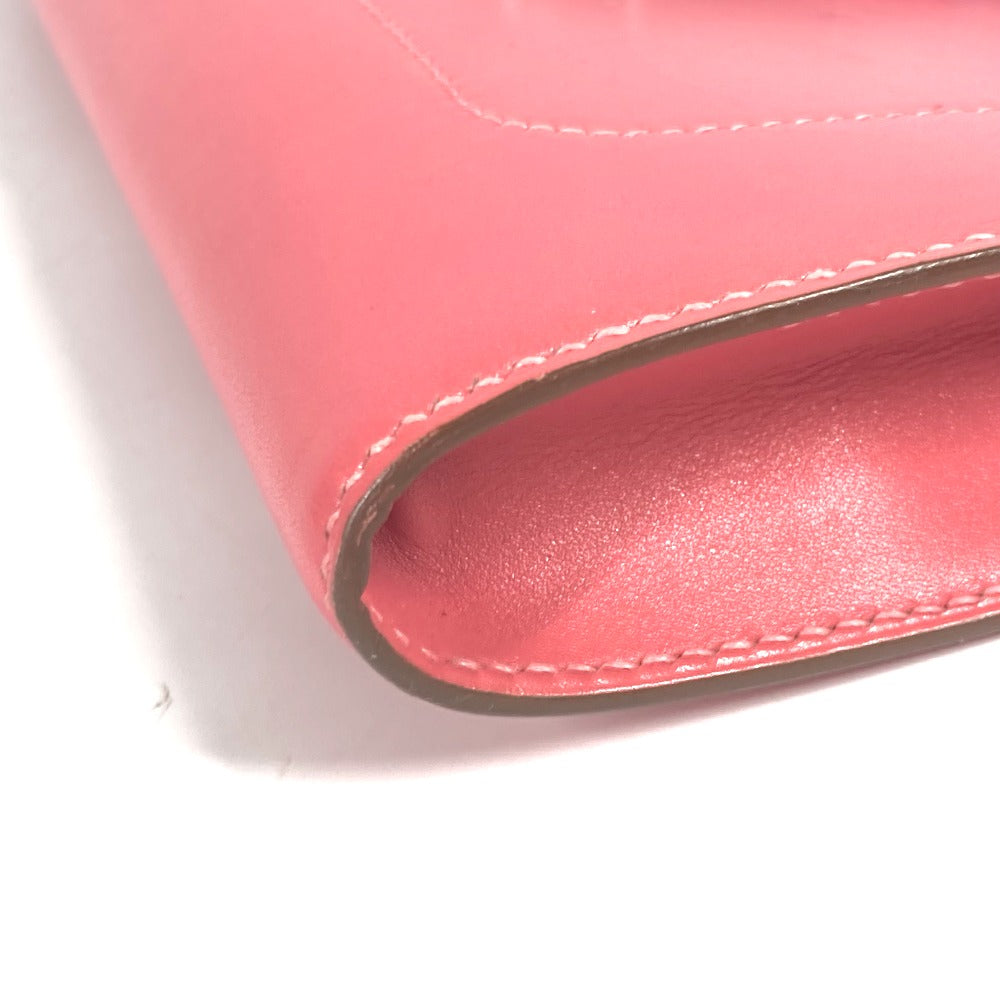 HERMES サッククラッチ グッドロック ポーチ カバン ストラップ付 クラッチバッグ レザー レディース ローズリップスティック ピンク