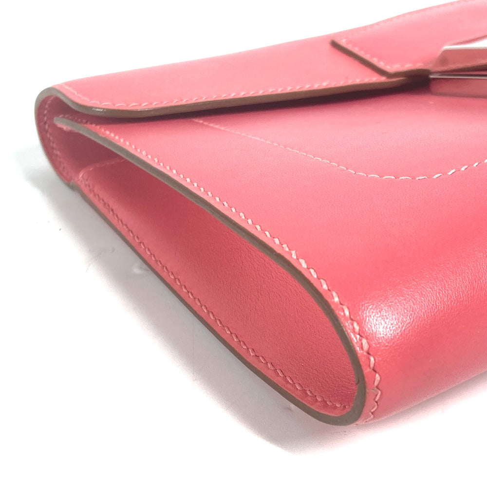 HERMES サッククラッチ グッドロック ポーチ カバン ストラップ付 クラッチバッグ レザー レディース ローズリップスティック ピンク