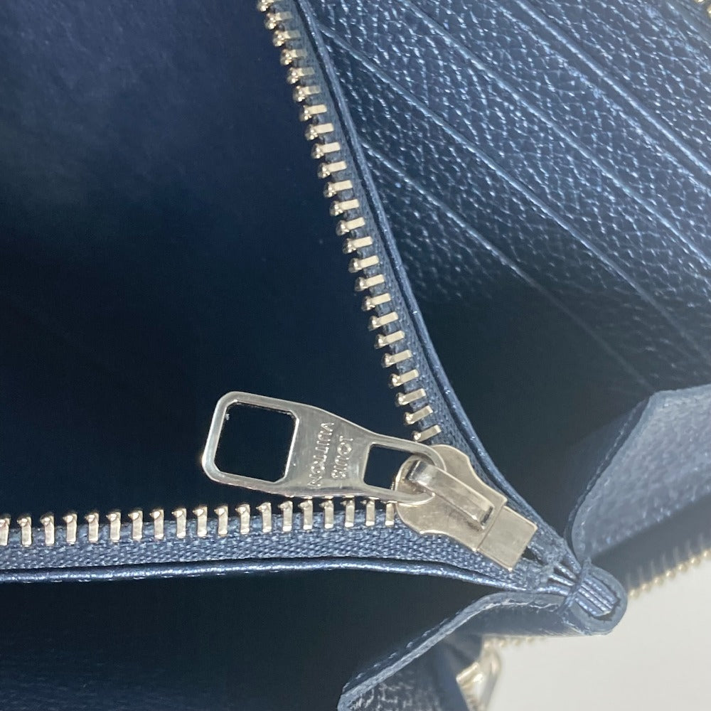 LOUIS VUITTON M80958 モノグラムアンプラント ジッピーウォレット ラウンドファスナー 長財布 モノグラムアンプラントレザー レディース ブルー