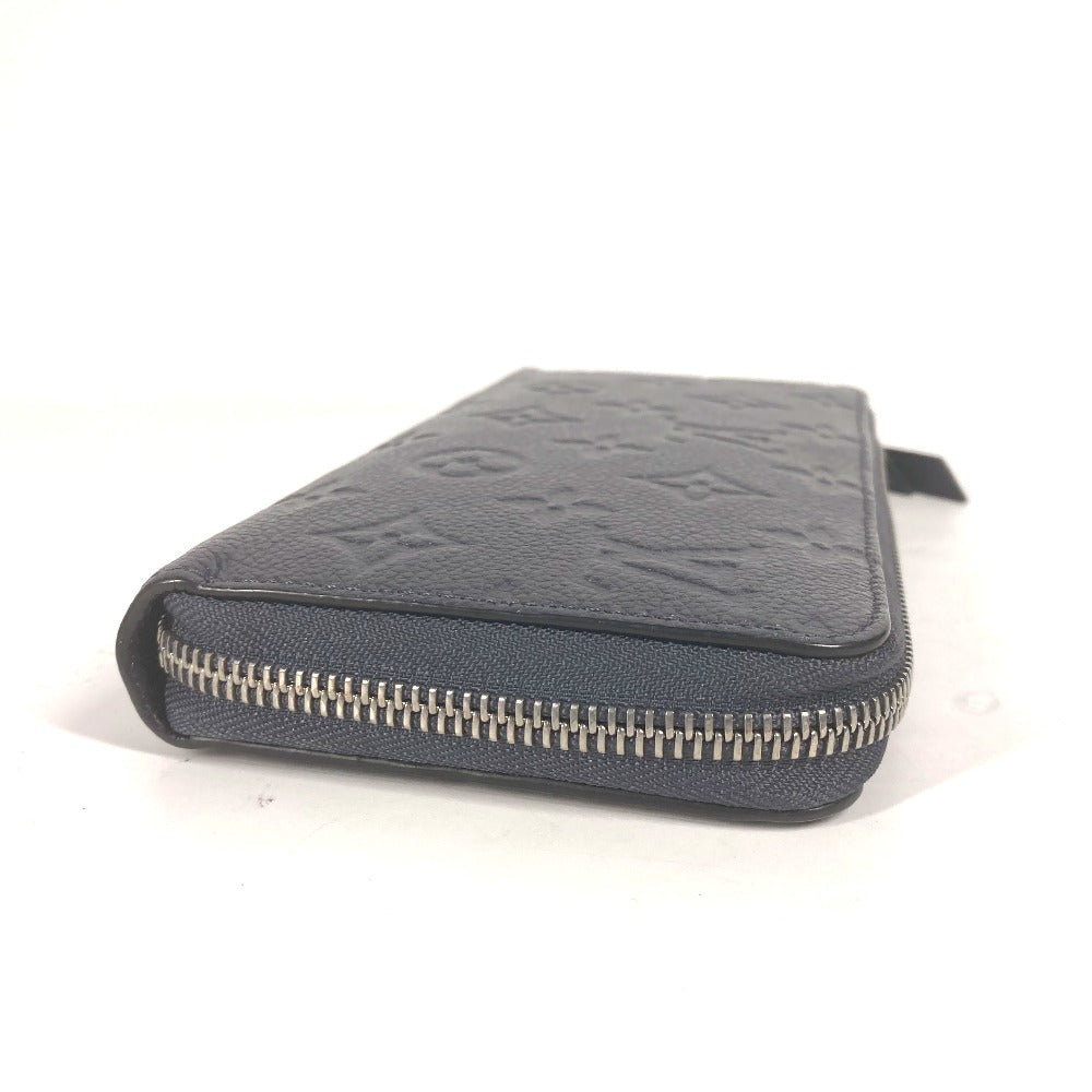 LOUIS VUITTON M80958 モノグラムアンプラント ジッピーウォレット ラウンドファスナー 長財布 モノグラムアンプラントレザー レディース ブルー