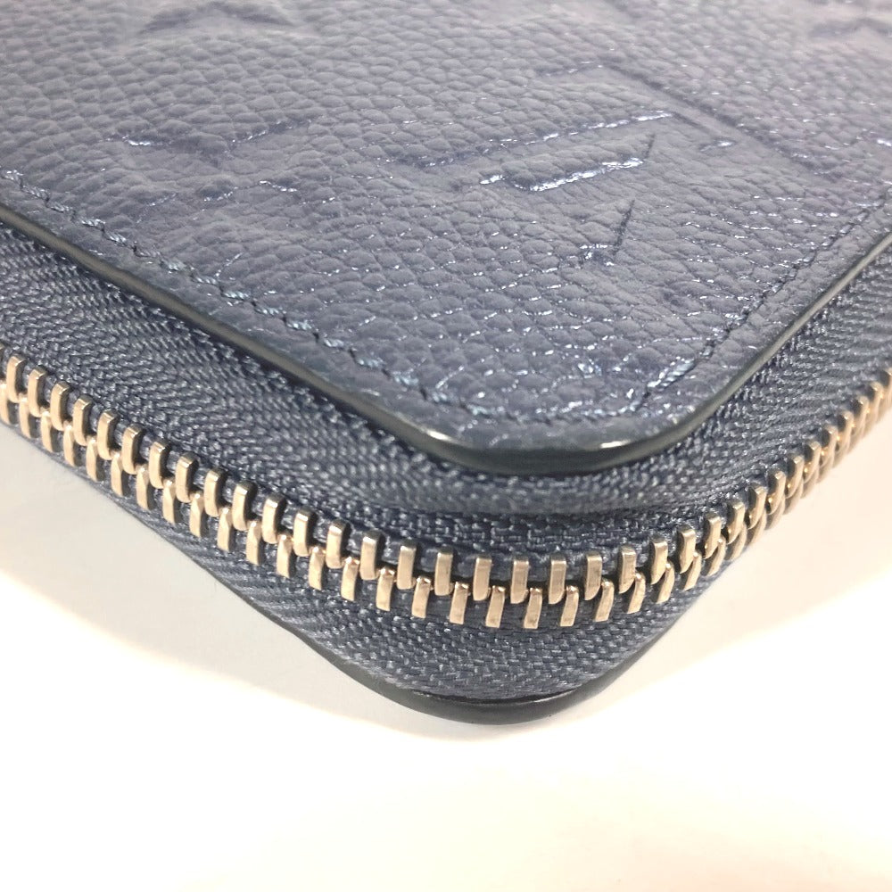 LOUIS VUITTON M80958 モノグラムアンプラント ジッピーウォレット ラウンドファスナー 長財布 モノグラムアンプラントレザー レディース ブルー