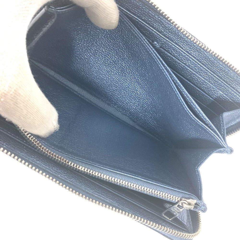 LOUIS VUITTON M80958 モノグラムアンプラント ジッピーウォレット ラウンドファスナー 長財布 モノグラムアンプラントレザー レディース ブルー