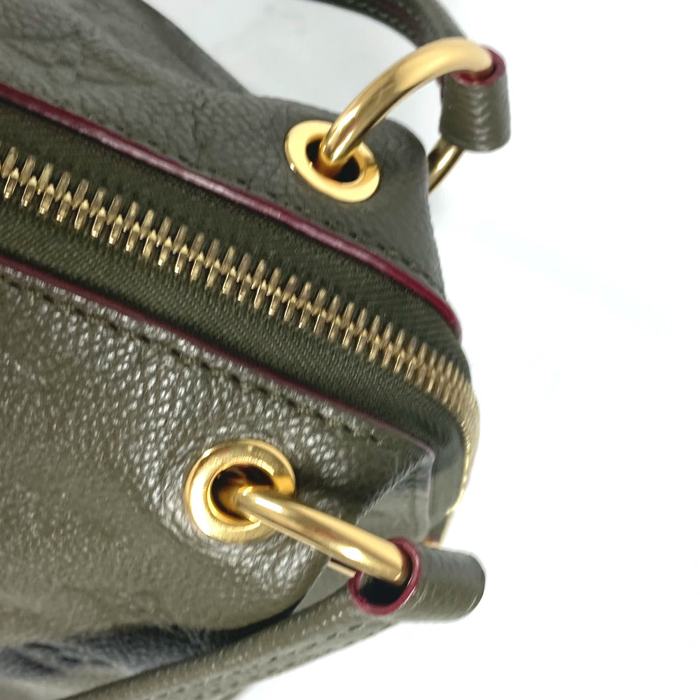 LOUIS VUITTON M43669 モノグラムアンプラント ポンテュPM カバン 肩掛け ショルダーバッグ モノグラムアンプラントレザー レディース カーキファンゴ カーキ