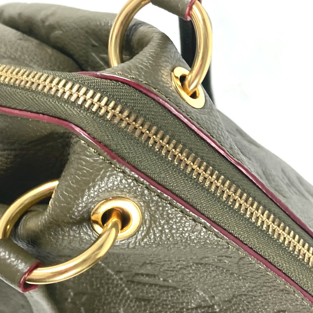 LOUIS VUITTON M43669 モノグラムアンプラント ポンテュPM カバン 肩掛け ショルダーバッグ モノグラムアンプラントレザー レディース カーキファンゴ カーキ