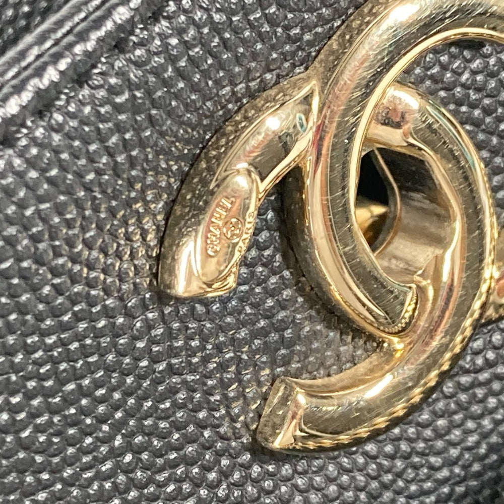 CHANEL A93795 CC ココマーク アフィニティ マトラッセ キルティング 2WAYバッグ トートバッグ 斜め掛け チェーン ショルダーバッグ キャビアスキン レディース ブラック