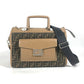 FENDI 7VA571 ズッカ SOFT TRUNK ソフトランク カバン 2WAYバッグ ドクターバッグ ショルダーバッグ 斜め掛け ハンドバッグ キャンバス/レザー ユニセックス ブラウン
