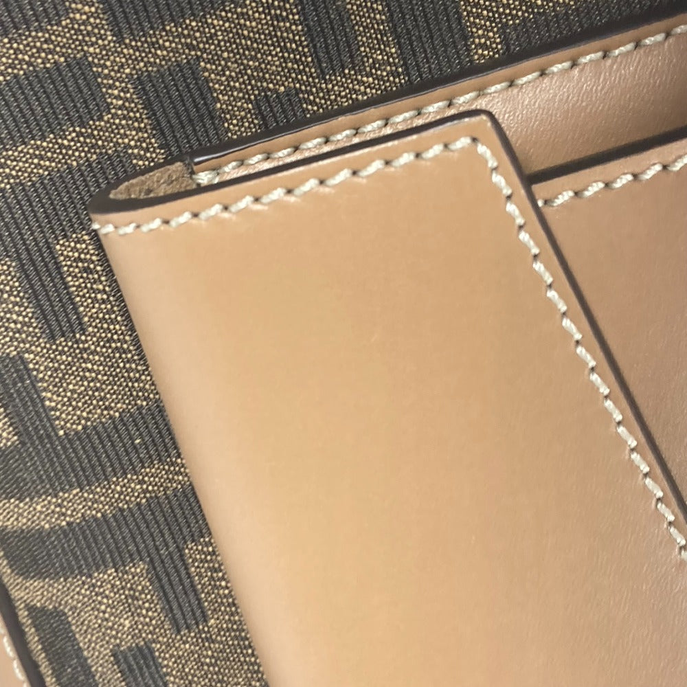 FENDI 7VA571 ズッカ SOFT TRUNK ソフトランク カバン 2WAYバッグ ドクターバッグ ショルダーバッグ 斜め掛け ハンドバッグ キャンバス/レザー ユニセックス ブラウン
