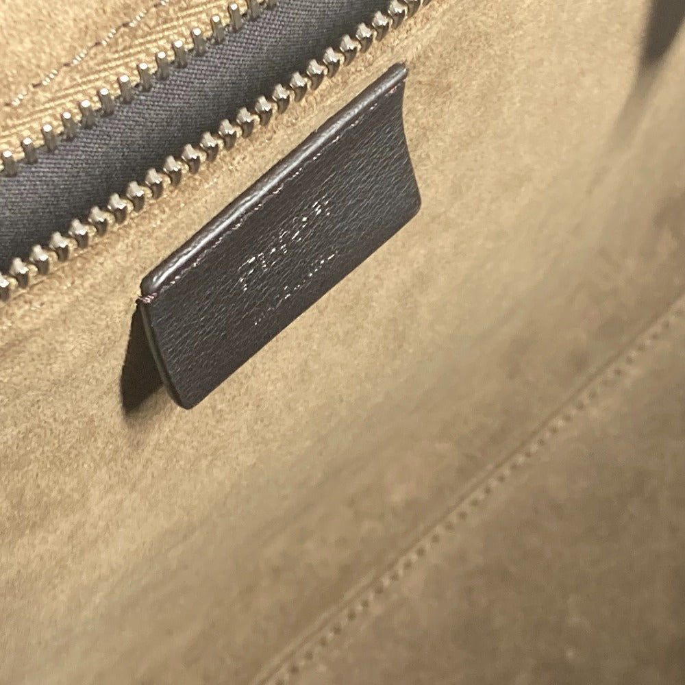FENDI 7VA571 ズッカ SOFT TRUNK ソフトランク カバン 2WAYバッグ ドクターバッグ ショルダーバッグ 斜め掛け ハンドバッグ キャンバス/レザー ユニセックス ブラウン