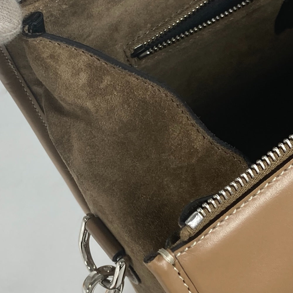 FENDI 7VA571 ズッカ SOFT TRUNK ソフトランク カバン 2WAYバッグ ドクターバッグ ショルダーバッグ 斜め掛け ハンドバッグ キャンバス/レザー ユニセックス ブラウン
