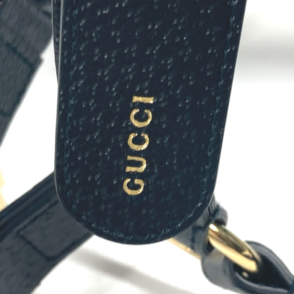 GUCCI 695253 GG スモール ペット ハーネス 犬 グッズ お散歩 ワンちゃん ドッグ DOG 雑貨 レザー ユニセックス ブラック