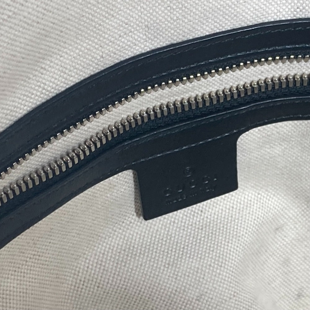 GUCCI 625772 肩掛け ショルダーバッグ ボストンバッグ GGエンボス トートバッグ レザー ユニセックス ブラック