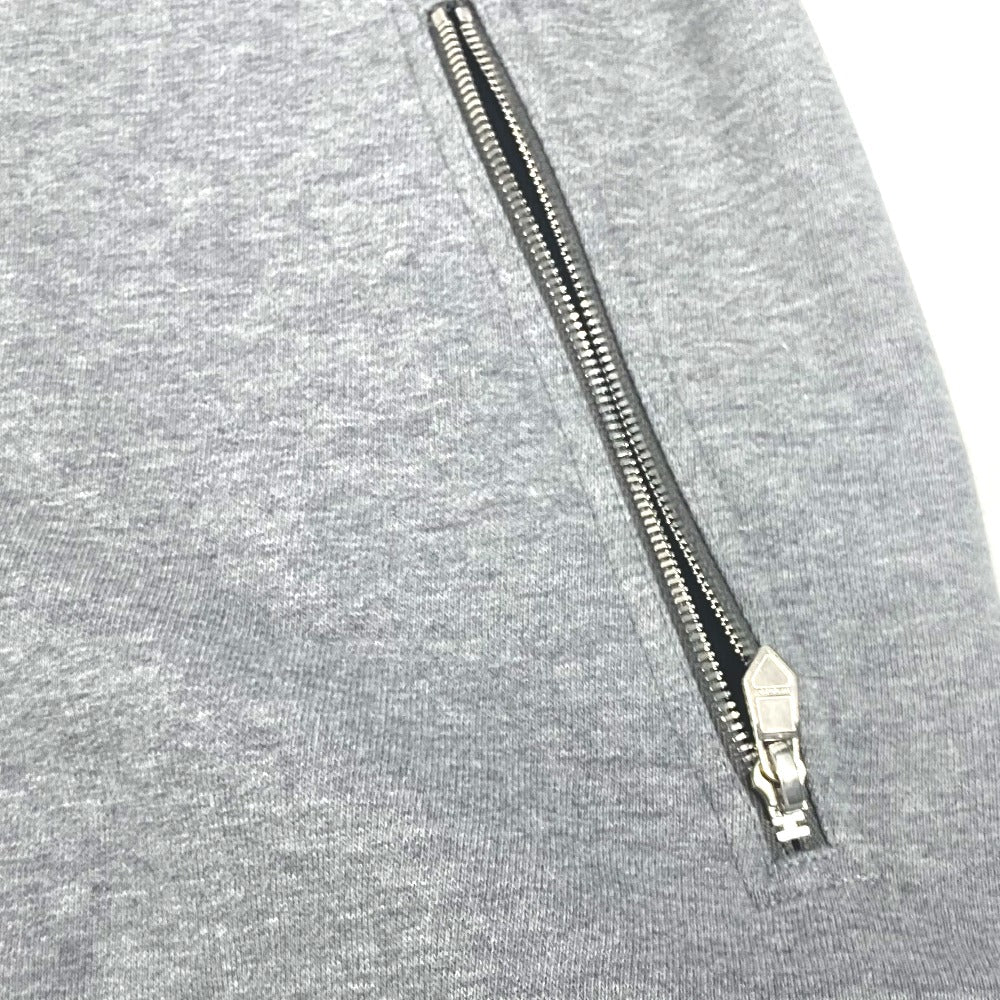 HERMES バイカラー セリエ ロゴ テディブルゾン スタジアムジャンパー アパレル 長袖 ジャケット アウター スタジャン ジャケット ジャケット コットン メンズ グレー - brandshop-reference