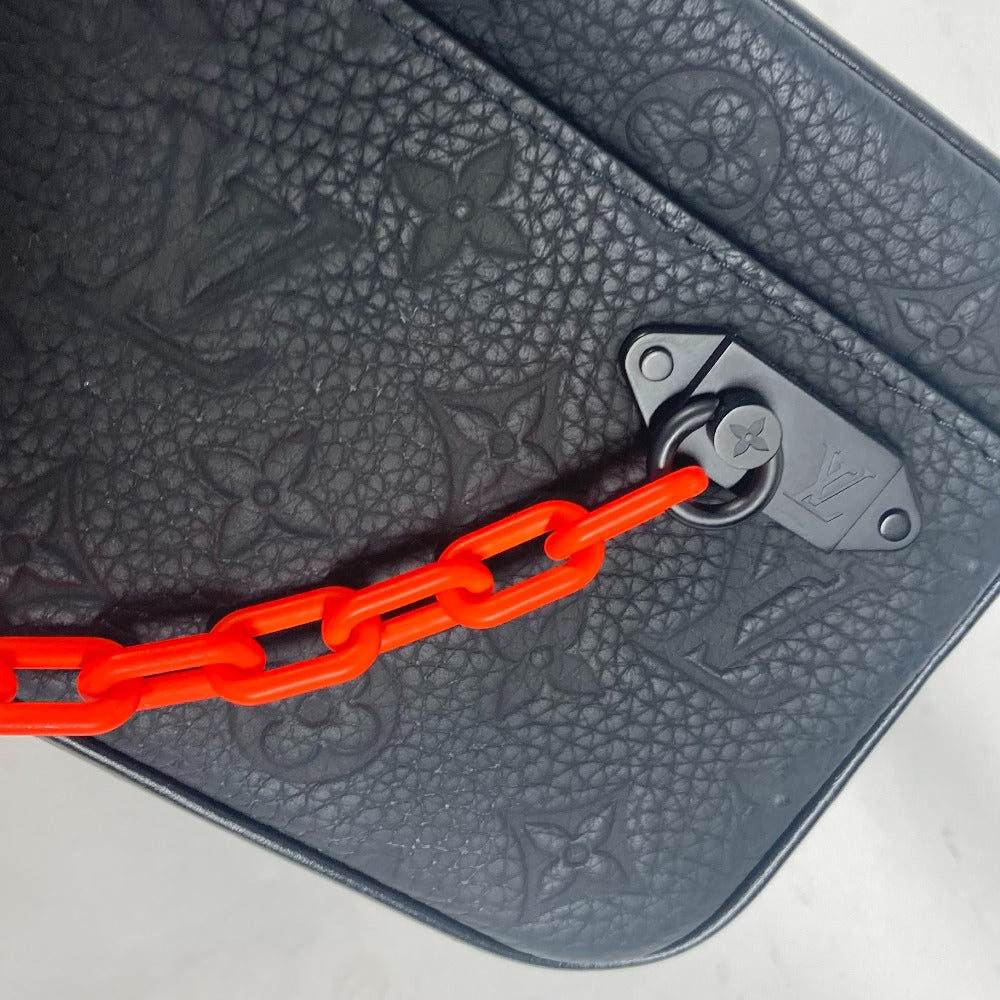 LOUIS VUITTON M53550 ボディバッグ カバン ポシェット ヴォルガ クラッチバッグ カバン チェーン ウエストバッグ レザー メンズ ブラック - brandshop-reference
