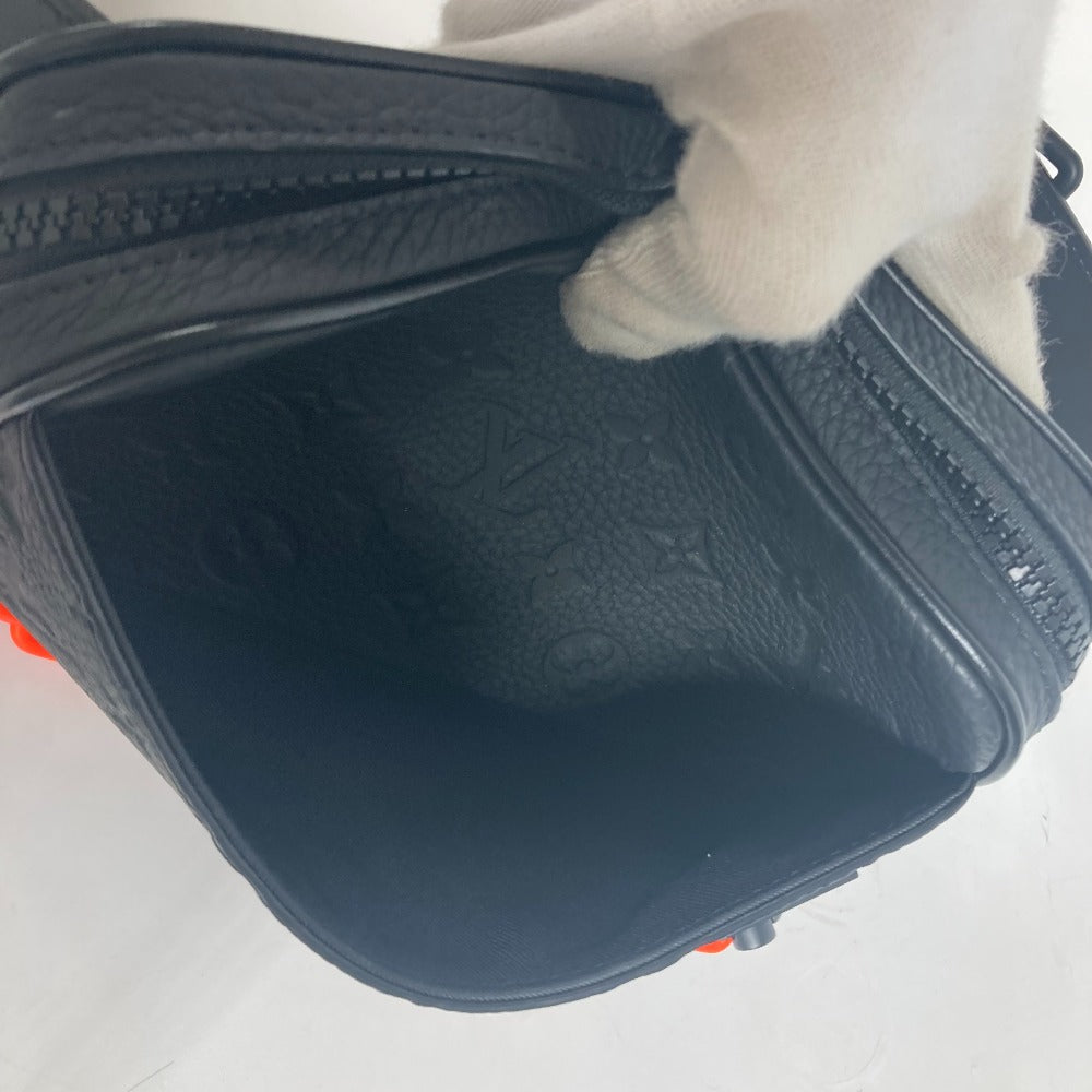 LOUIS VUITTON M53550 ボディバッグ カバン ポシェット ヴォルガ クラッチバッグ カバン チェーン ウエストバッグ レザー メンズ ブラック - brandshop-reference