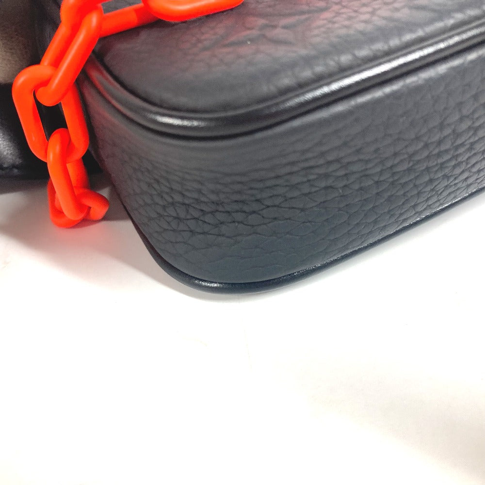 LOUIS VUITTON M53550 ボディバッグ カバン ポシェット ヴォルガ クラッチバッグ カバン チェーン ウエストバッグ レザー メンズ ブラック - brandshop-reference