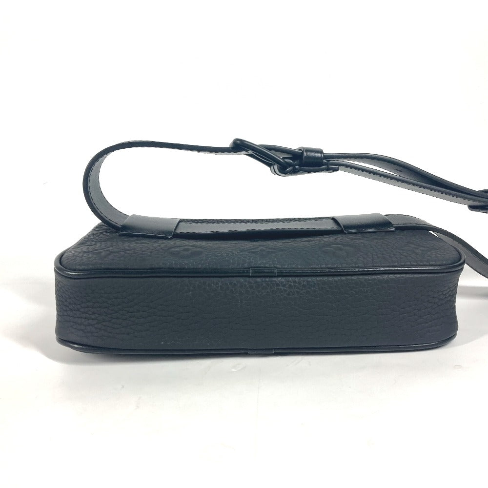 LOUIS VUITTON M53550 ボディバッグ カバン ポシェット ヴォルガ クラッチバッグ カバン チェーン ウエストバッグ レザー メンズ ブラック - brandshop-reference