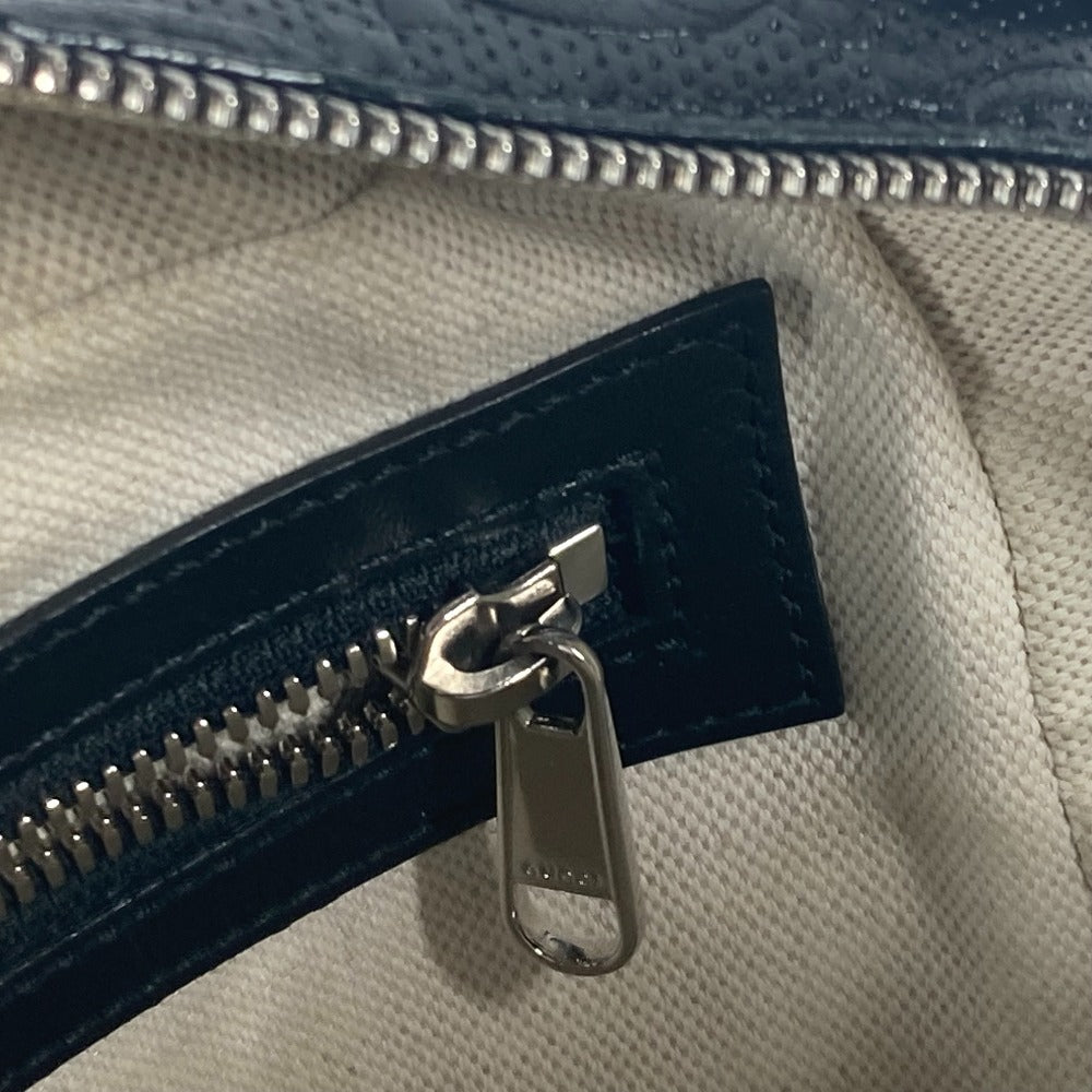 GUCCI 626363 ポシェット GG エンボス ロゴ 斜め掛け カバン ショルダーバッグ レザー ユニセックス ブラック
