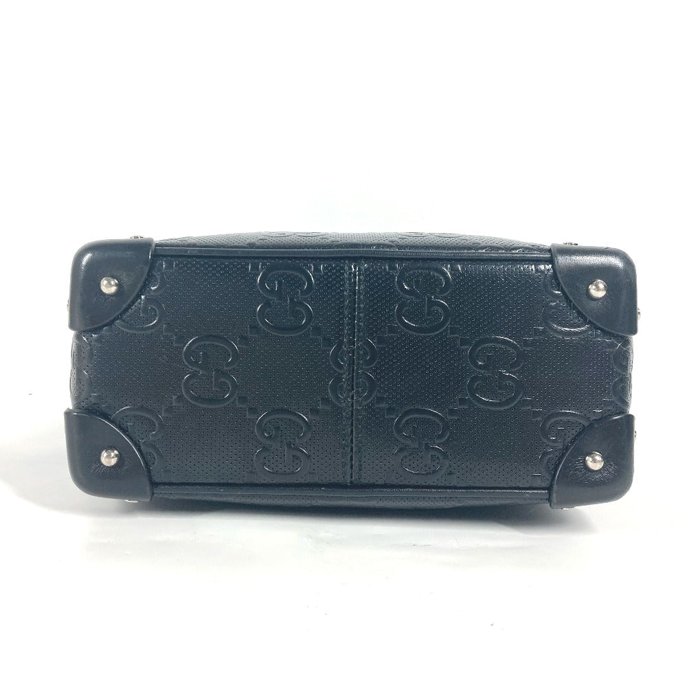 GUCCI 626363 ポシェット GG エンボス ロゴ 斜め掛け カバン ショルダーバッグ レザー ユニセックス ブラック