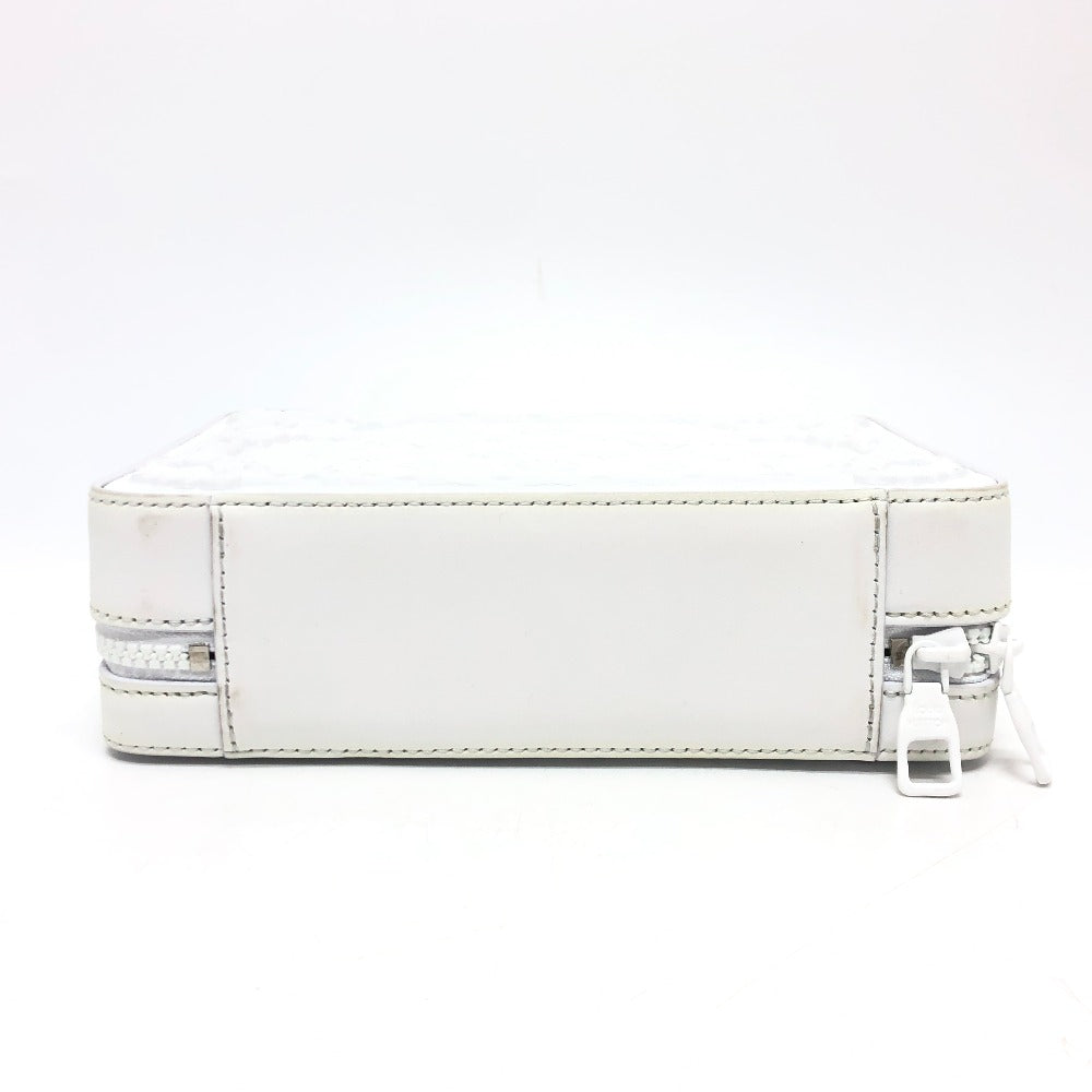 LOUIS VUITTON M21833 LVオーナメント ソフトトランク 斜め掛け カバン ボックスバッグ 2WAYバッグ ハンドバッグ ショルダーバッグ レザー ユニセックス ホワイト