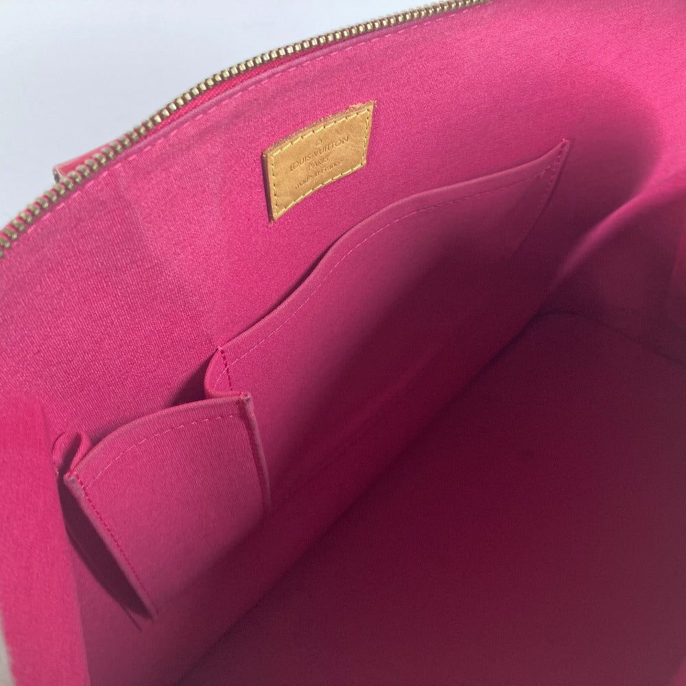 LOUIS VUITTON M93686 ヴェルニ ローズ 薔薇 スティーブンスプルース アルマ MM カバン トートバッグ ハンドバッグ パテントレザー レディース ローズポップ(ピンク) ピンク