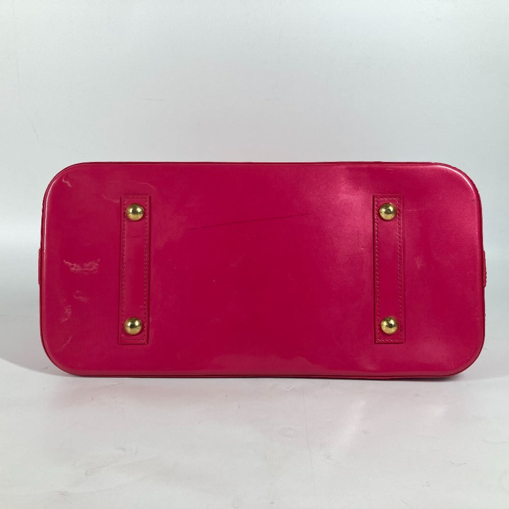 LOUIS VUITTON M93686 ヴェルニ ローズ 薔薇 スティーブンスプルース アルマ MM カバン トートバッグ ハンドバッグ パテントレザー レディース ローズポップ(ピンク) ピンク
