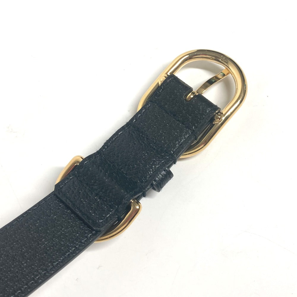 GUCCI 695256 GG ラージ/エクストララージ ペット カラー ドッグ 犬 わんちゃん アクセサリー 首輪 レザー ユニセックス ブラック - brandshop-reference