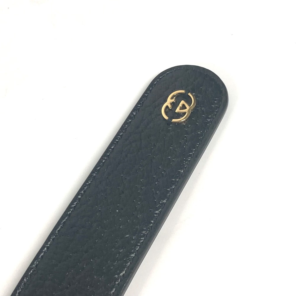 GUCCI 695256 GG ラージ/エクストララージ ペット カラー ドッグ 犬 わんちゃん アクセサリー 首輪 レザー ユニセックス ブラック - brandshop-reference
