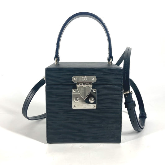 LOUIS VUITTON M52703 エピ ミラー付き ブリーカーボックス BOX カバン バニティバッグ ショルダーバッグ ハンドバッグ エピレザー レディース ノワール ブラック