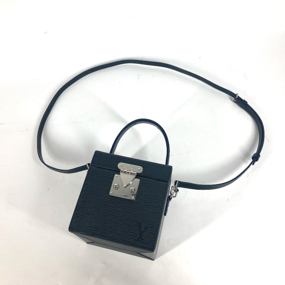 LOUIS VUITTON M52703 エピ ミラー付き ブリーカーボックス BOX カバン バニティバッグ ショルダーバッグ ハンドバッグ エピレザー レディース ノワール ブラック