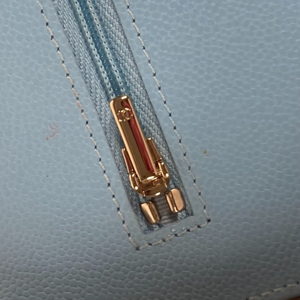 CHANEL AP0250 CCココマーク マトラッセ タイムレスクラシック チェーンウォレット カバン 長財布 チェーンバッグ 斜め掛け ショルダーバッグ キャビアスキン レディース ライトブルー