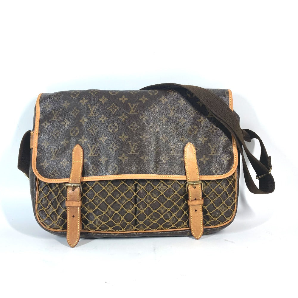 LOUIS VUITTON M40116 モノグラム コンゴMM カバン 斜め掛け メッセンジャーバッグ ポーチ付き ネット ショルダーバッグ モノグラムキャンバス ユニセックス ブラウン - brandshop-reference
