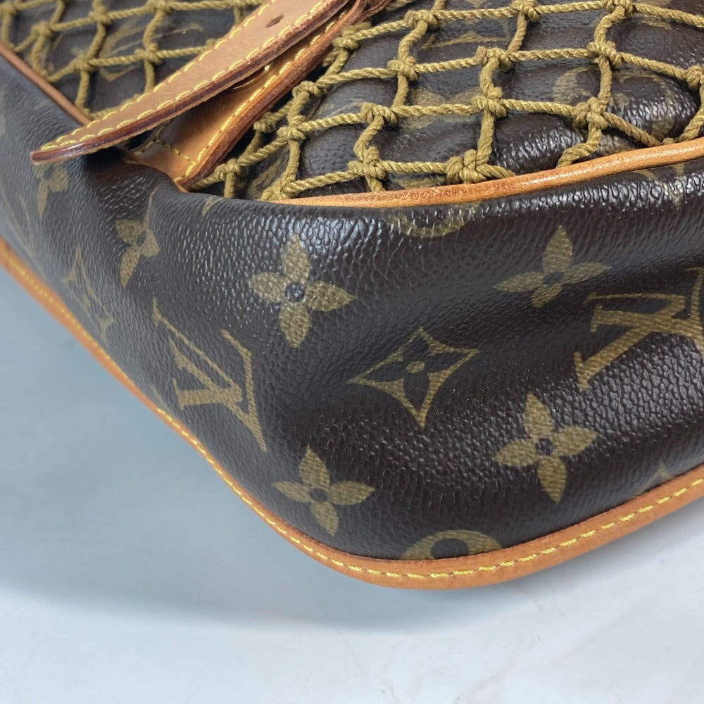 LOUIS VUITTON M40116 モノグラム コンゴMM カバン 斜め掛け メッセンジャーバッグ ポーチ付き ネット ショルダーバッグ モノグラムキャンバス ユニセックス ブラウン - brandshop-reference