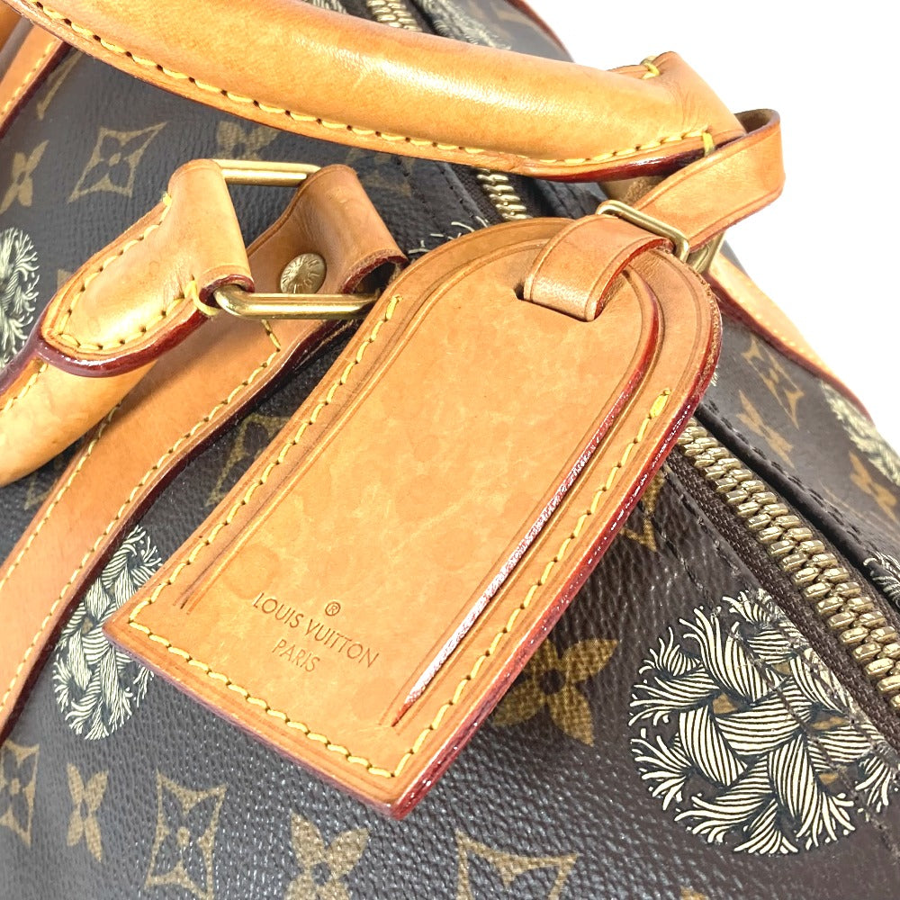LOUIS VUITTON モノグラム クリストファーネメス コラボ キーポルバンドリエール45 カバン 旅行バッグ トラベルバッグ ボストンバッグ モノグラムキャンバス ユニセックス ブラウン