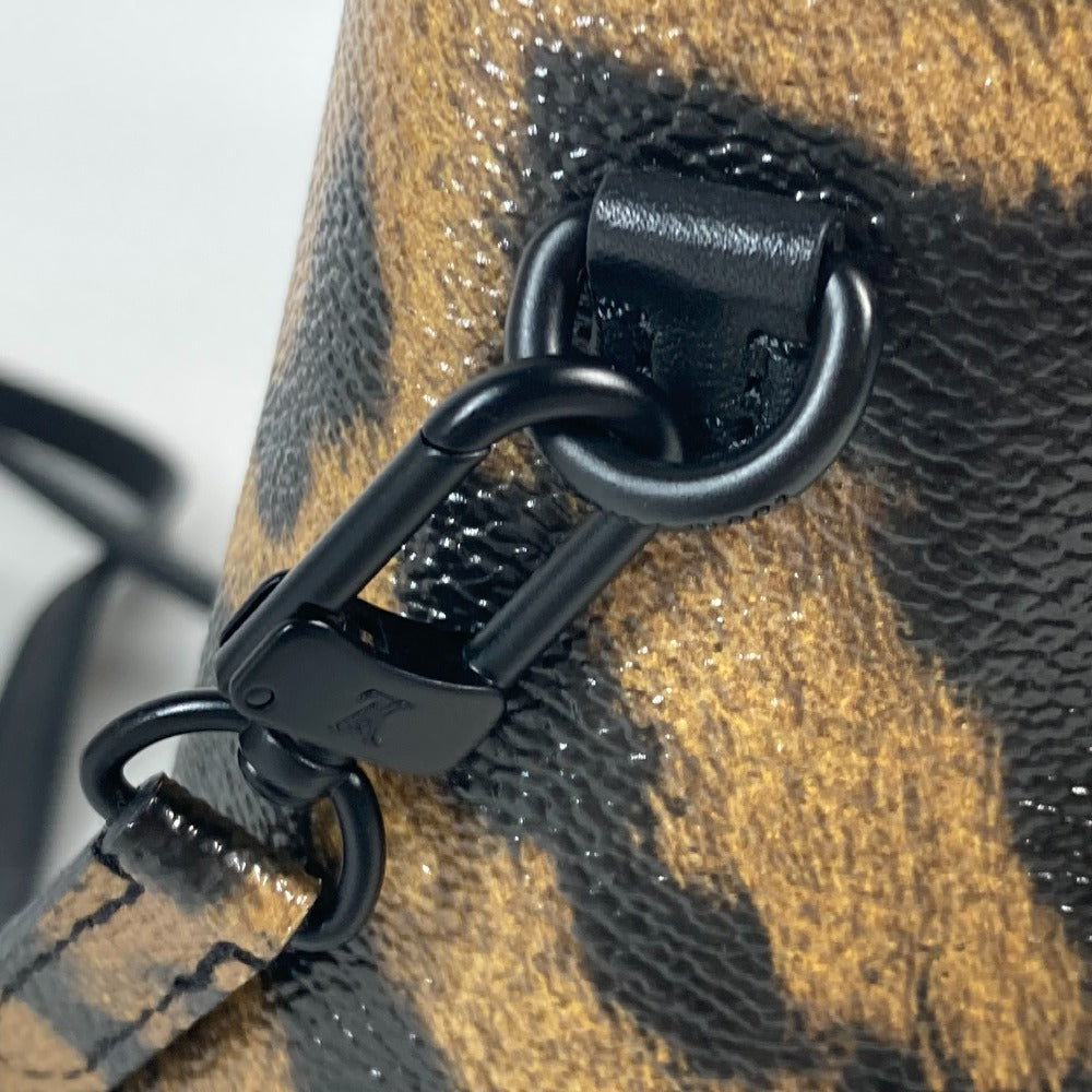 LOUIS VUITTON M43001 モノグラムリバース レオパード カメラボックス 2WAYバッグ ショルダーバッグ バニティバッグ バニティバッグ キャンバス レディース ブラウン